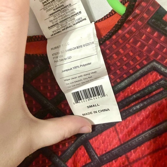 Nwot Child's S Marvel Shang-Chi: Legend Of The Ten Rings Halloween Costume - Picture 8 of 8